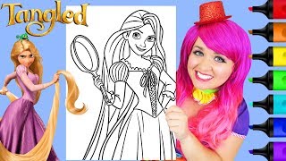 Coloring Rapunzel Tangled Frying Pan Coloring Page Prismacolor Markers | KiMMi THE CLOWN