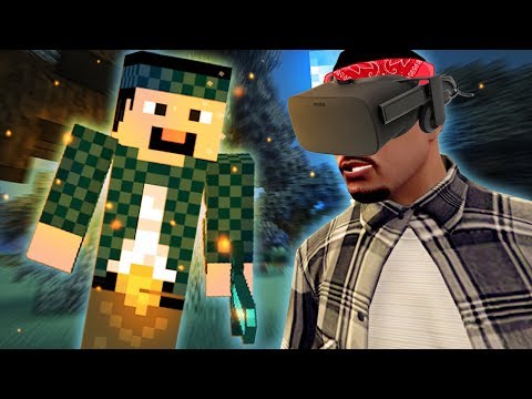 When You Dig Straight Down | Cholos Play Minecraft VR [Funny Moments]