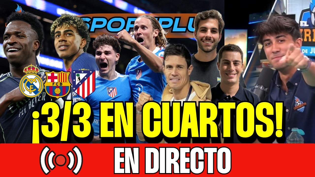 🏆¡3/3! ¡REAL MADRID, BARÇA Y ATLETI YA ESTÁN EN CUARTOS! | Sportplus | Chiringuito Inside
