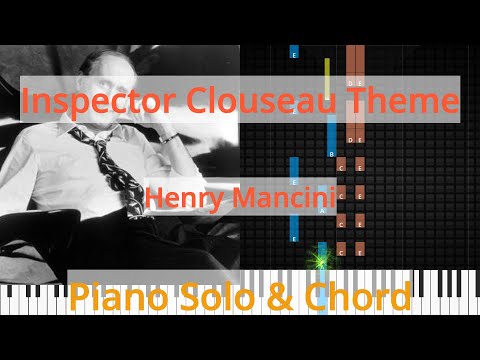 🎹Solo & Chord, Inspector Clouseau Theme, Henry Mancini, Synthesia Piano