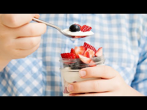 Fruit & Yogurt Parfait - Healthy Snack Idea!