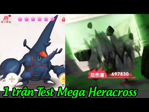 (Pokemon Mega): Hình ảnh Skill và 1 trận test Mega Heracross