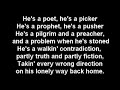Kris Kristofferson 'The Pilgrim   Chapter 33' with lyrics