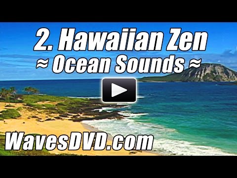 2 - HAWAIIAN ZEN - WAVES DVD Virtual Vacations Nature Videos relaxing ocean sounds relax best beach