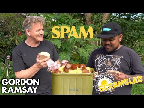 Gordon Ramsay Makes SPAM Scrambled Eggs in Hawaii | Scrambled