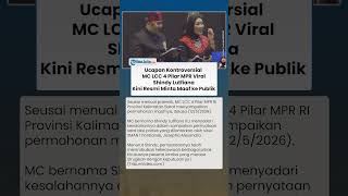 Shindy Lutfiana MC LCC Empat Pilar MPR Minta Maaf Usai Kalimat Kontroversialnya Viral di Medsos