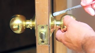 How to Replace A Door Knob Without Visible Screws