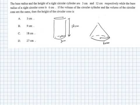 HKCEE II 2009 Q18 MC Areas and Volumes