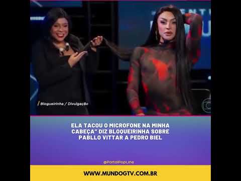 Blogueirinha diz a Pedro Bial que Pabllo Vittar votou microfone nela