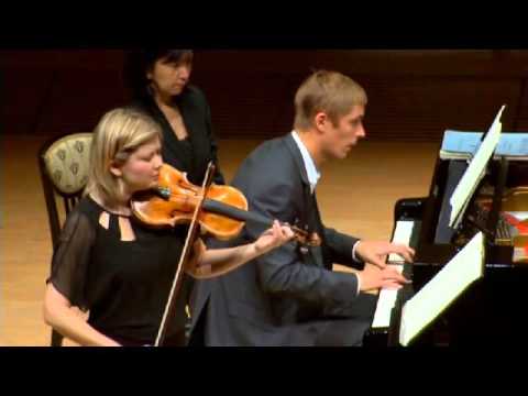 Alina Ibragimova and Cédric Tiberghien perform an extract from Mozart's sonata for violin and piano in B flat, Kv10 Thumbnail
