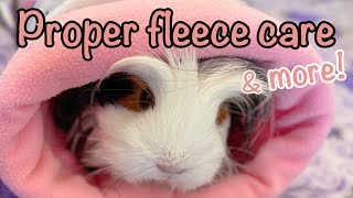 How to properly care for & clean your fleece bedding + simple and easy tips to reduce odour & more!