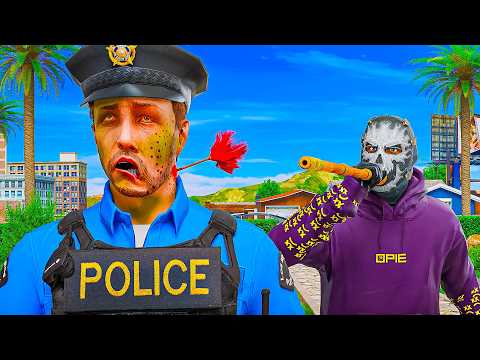 I Used a Custom Blow Dart Gun on Cops in GTA 5 RP