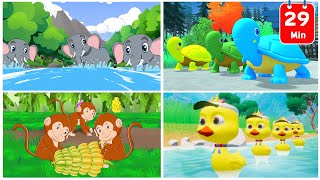เพลง ช้าง เป็ด ลิง เต่า รวมเพลงเด็กในตำนาน 29 นาที By KidsMeSong