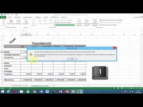 Excel Tipps und Tricks #20 Formeln schützen / Blattschutz / Zellschutz P2