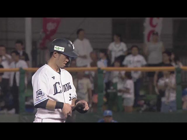 【6回裏】遂に均衡破る!! ライオンズ・外崎修汰 センターへのタイムリーヒットで先制!! 2023年6月27日 埼玉西武ライオンズ 対 北海道日本ハムファイターズ