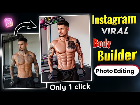 Instagram Trending 3D Cartoon Body Builder Photo Editing | 3D Cartoon Photo Editing