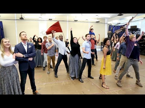 Watch Nick Cartell & the Cast of Les Miserables Raise the Flag in Rehearsal