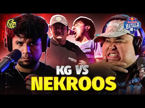 THIS IS WHAT FREESTYLE BATTLES SHOULD BE LIKE! - Reaction to NEKROOS vs. KG - Red Bull Peru