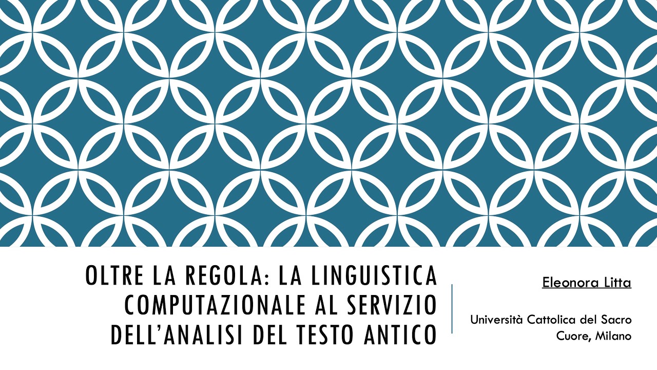 Lezione 5 - Prossimamente