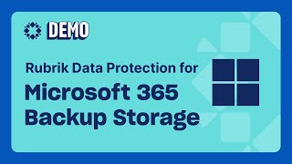 Rubrik Data Protection for Microsoft 365 Backup Storage