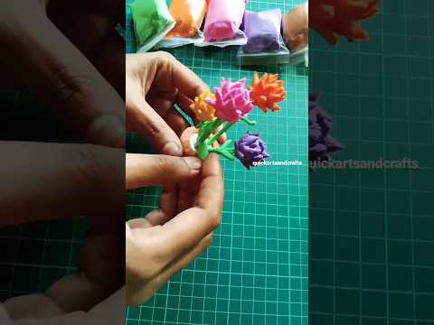 DIY Miniature polymer clay flower pot#shorts#diy#trending#youtubeshorts#clayart