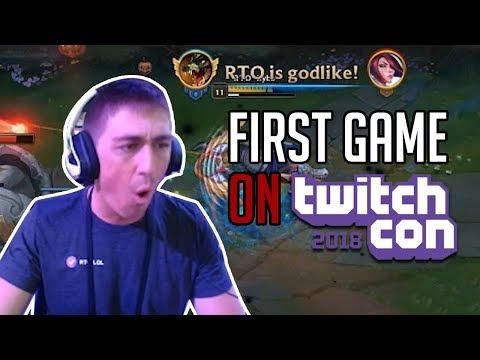 RTO First game at TWITCHCON! | How to KILL fiora 2 times in LESS THAN 2 MINUTES!