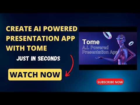 Create an AI-powered presentation app in seconds with TOME.