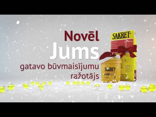 SAKRET sveic Ziemassvētkos un novēl laimīgu Jauno 2015. gadu!