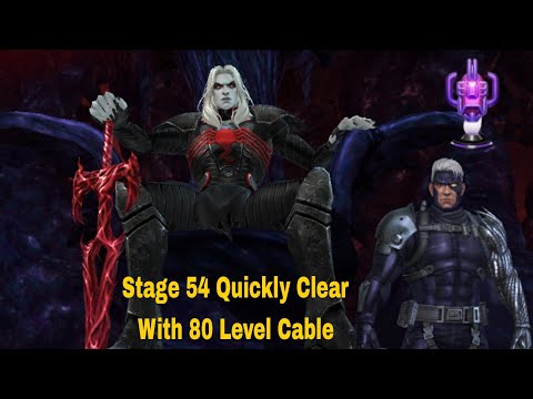 Cable 80 Level With Rage WBL Knull Stage 54 Clear - Marvel Future Fight