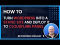 Make WordPress Static On Cloudflare Pages