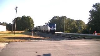 preview picture of video 'The Amtrak Crescent #19 With Awesome Horn! Douglasville Ga 10-20-2013© HD'