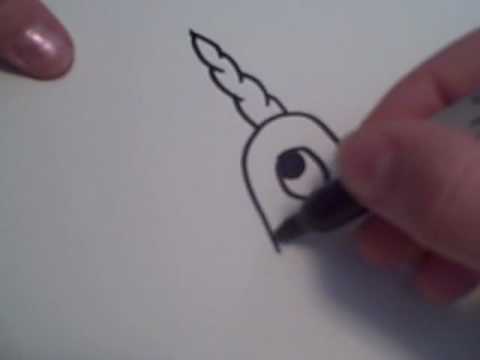 How to Draw a Cartoon Narwhal