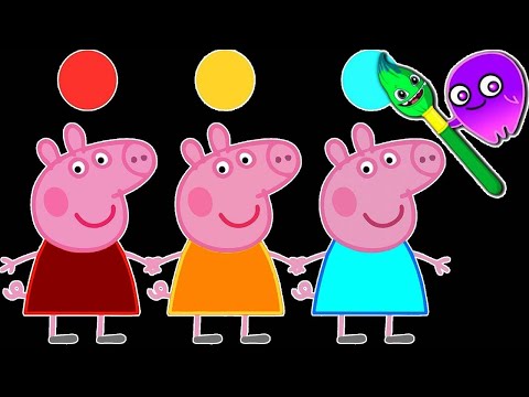 Peppa Pig! | Learn Magic Colors and Numbers with Peppa Pig! | Groovy The Martian