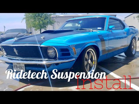 Installing a RIDETECH Suspension kit on a 70 Mustang