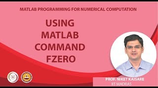 Using MATLAB command fzero