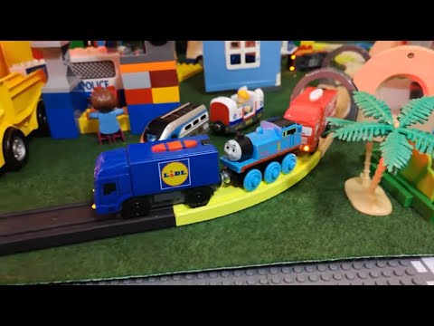 Build Electric Train Brio & Brio Toys lego Duplo Assembly Crane Excavator Dump Truck ASRM Toy Story Video