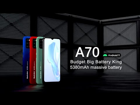 Latest Mobile Phone Blackview A70 Android11 6.5 inch 3GB RAM 4G LTE