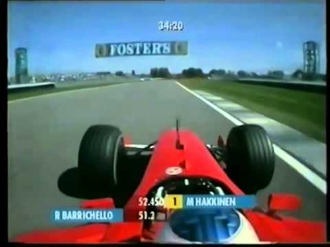 F1 USA 2001 Qualifying   Barrichello and Schumi in Action!