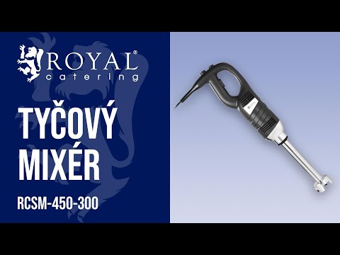 Video - Tyčový mixér - 450 W - Royal Catering - 300 mm - 4000 - 16 000 ot/min