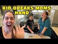 Kid Temper Tantrum Breaks Mom S Hand With A Hammer Emergency Room Original