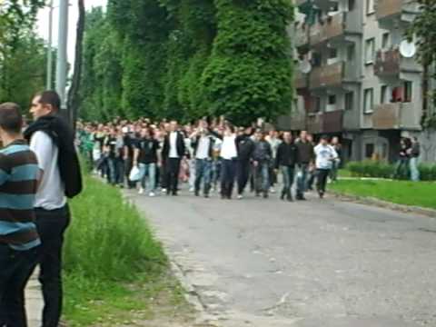 Derby Czeladzi, kibice CKS Czeladź pod stadionem