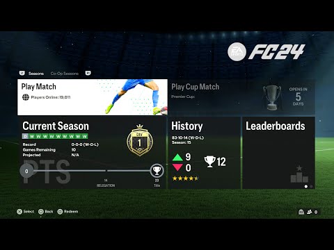 *WINNING DIVISION 1 UNBEATEN* - Online Seasons (Division 1) - EA SPORTS FC 24 (PS5)