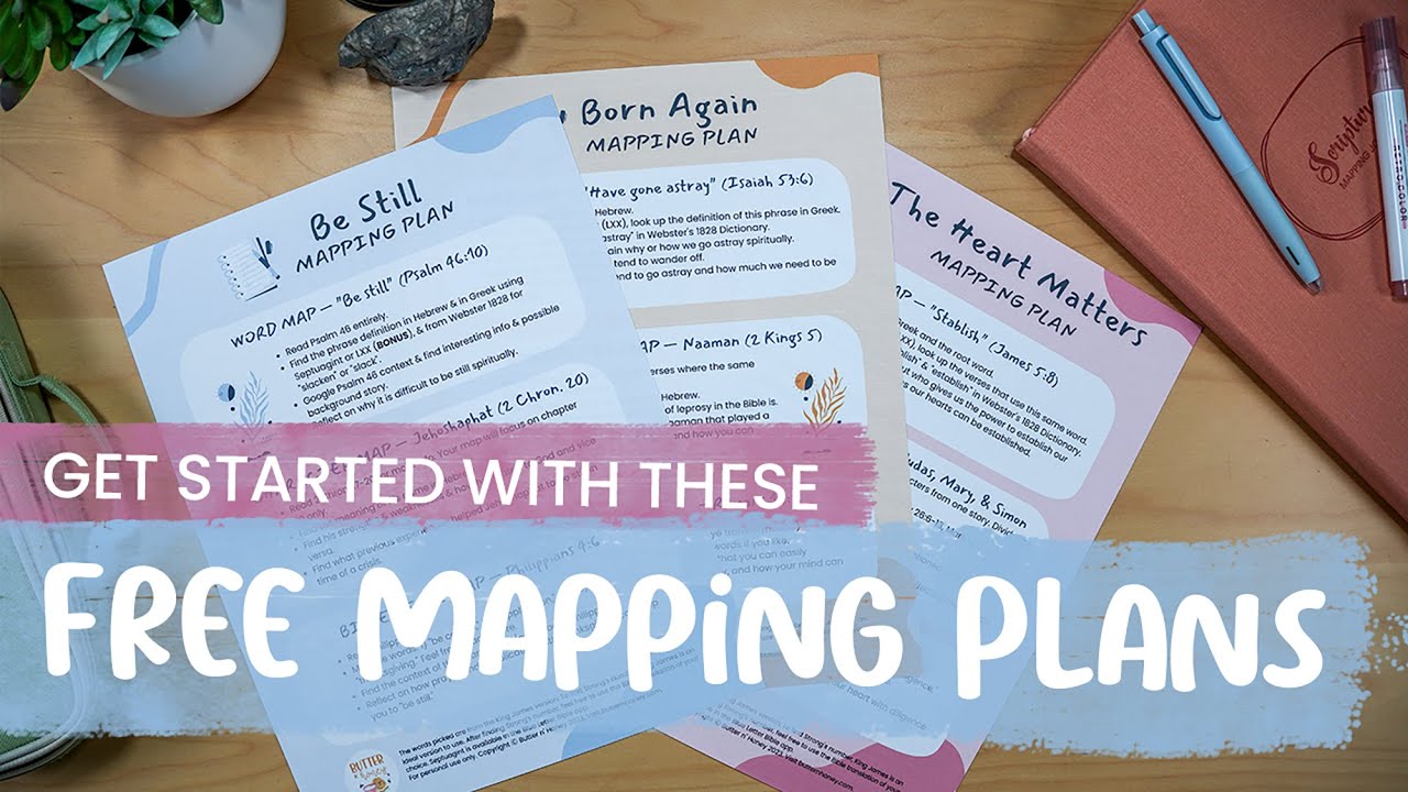 Get Started with these FREE Scripture Mapping plans