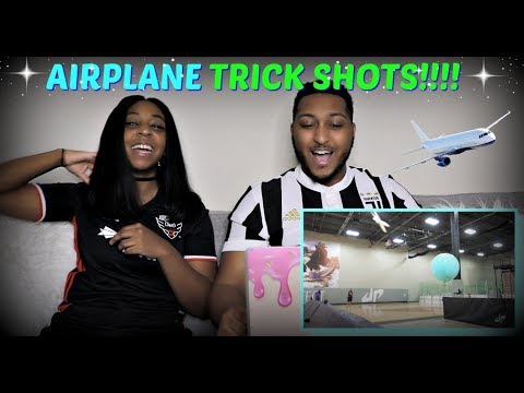 Dude Perfect "Airplane Trick Shots" REACTION!!!