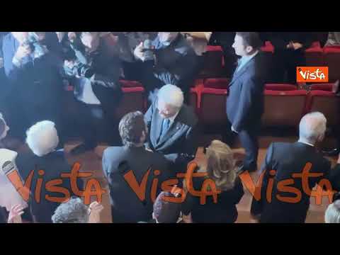 Mattarella arriva alla proiezione del film sul giudice Livatino alla Festa del Cinema di Roma