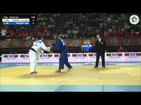 Yertugan TORENOV KAZ Vs Sami CHOUCHI BEL   Judo Grand Prix Samsun 2014  73kg