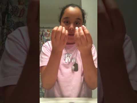 Washing my face with nails