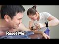 ASMR She Reset Me Deep Tissue Sports Massage Assisted Stretching