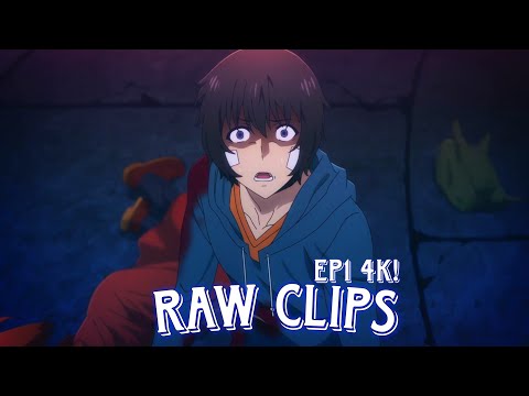 Sung Jin woo Raw Clips For Editing 4k! | Solo Leveling | S1EP1. ( Anime Raw Clips )