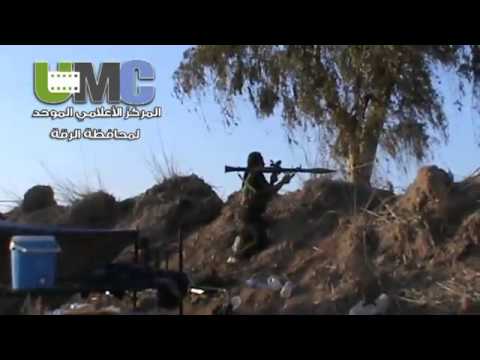 استهداف مدفع 23 في الفرقة 17 من قبل كتيبة اهل الاثر في ريف الرقة